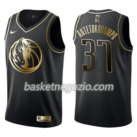 Canotte Uomo Dallas Mavericks Kostas Antetokounmpo 37 Nike Nero Golden Edition Swingman